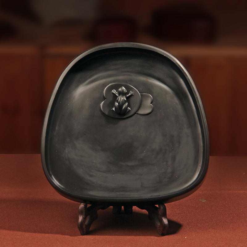 She inkstone ink-stone authentic original stone calligraphy fine master works gifts collection with wooden box