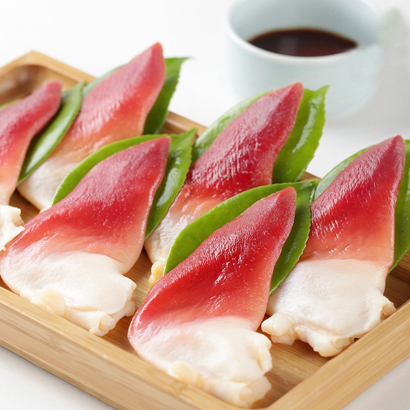 (Fresh Notes) Imported Ready-to-eat Arctic Bay Sashimi Fresh large Arctic bay 11 slices of mustard sauce