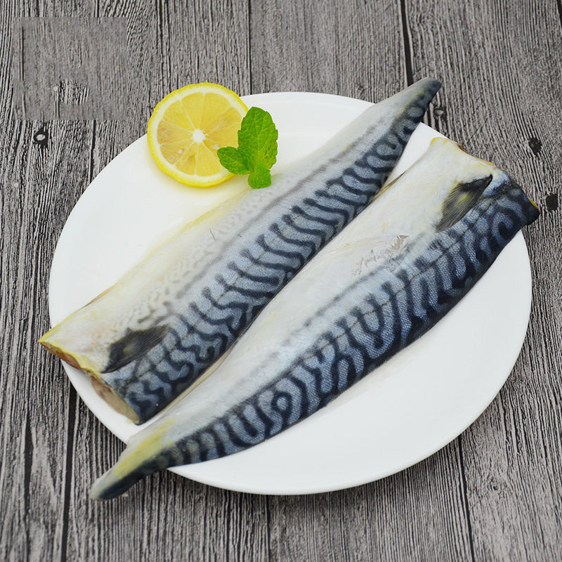 Norwegian green flower fish fillet fresh mackerel spineless with less salt stains and fried ready-to-eat fish 400g
