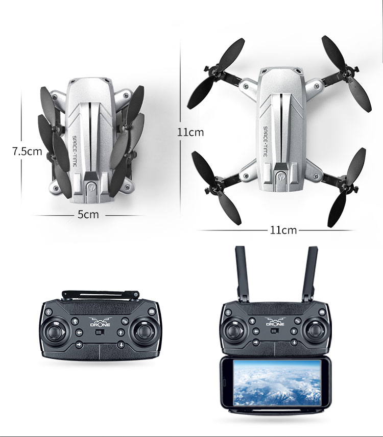 Mini máy bay không người lái điều khiển từ xa máy bay trực thăng chuyên nghiệp HD máy bay bốn trục mô hình máy bay trực thăng xe trò chơi