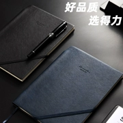 Máy tính xách tay mạnh mẽ bề mặt da 25k bút chèn xiên dây đeo kinh doanh notepad với chất liệu PU 90 trang nhật ký