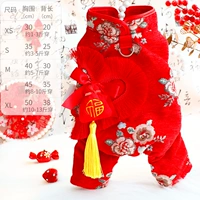 5836 красная кисточка на четырех ножках