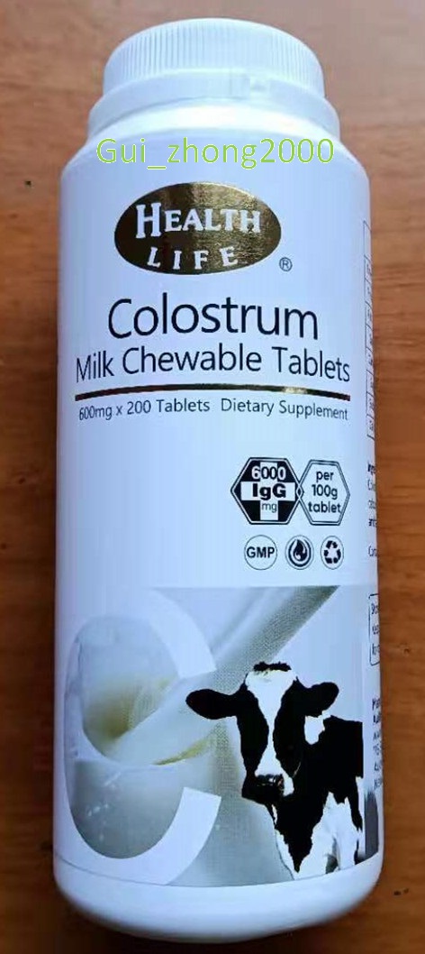 Spot New Zealand Campbell Health Life Bovine Colostrum 200 Tablets content 60,000