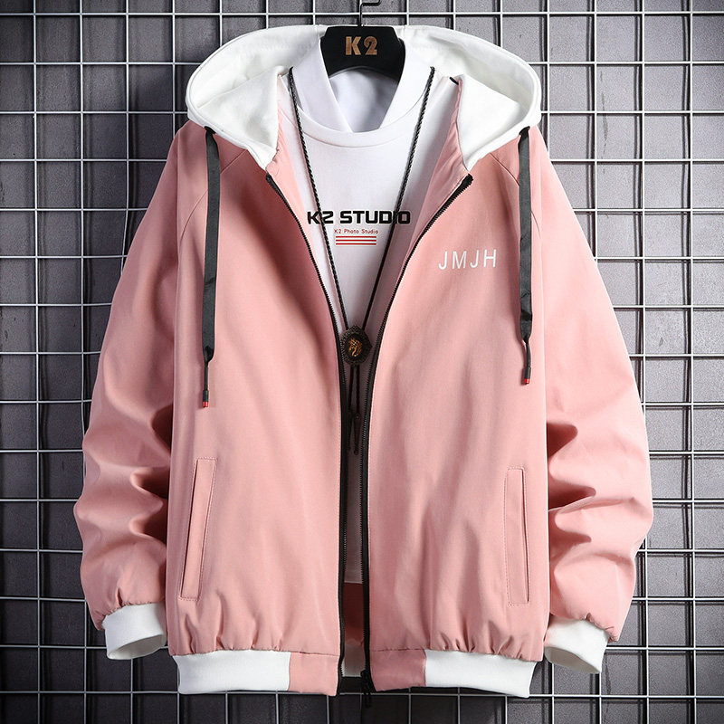 Youth jacket Men's spring and autumn big boys 'clothing tops Boys' autumn loose jackets hooded tide brand ins clothes