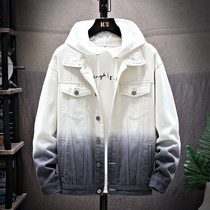 Denim jacket Male ins tide coat High school student jacket spring and autumn Korean version of the trend coat youth clothes