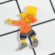 Acrylic phim hoạt hình Simpson điện thoại di động vỏ kem gel Epoxy patch móc khóa tùy chỉnh trâm cài - Trâm cài ghim cài áo vest nam