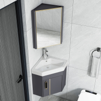 Salle de bain triangulaire Combinaison du mur Type de mur Lavabo Céramique Petite maison Mini-lavabo Corner Balcony Petit