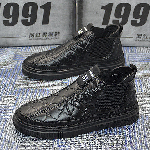 Sloth One foot Foot Pedal Casual Board Shoes Quick Hand The Same Shoes Men 2020 New Men 100 Hitch Winter Plus Suede Cotton Shoes