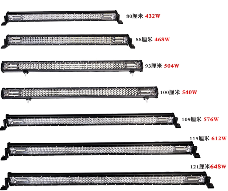 Auto LED Long Spotlight 12V24V Light Super Siêu sáng Mid -NET Vụ nổ đèn flashway Sửa đổi đèn Universal Bar Light led mí oto gương lồi oto