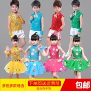 hiệu suất quần áo trẻ em sequin soi sáng sợi váy hiệu suất trẻ em váy mới 61 chàng trai trẻ và cô gái quần áo khiêu vũ hợp xướng váy.