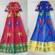 Clown High Stilt Pants Extras Dress Adult Clown clowns Puppet COSpaly Adult Suit Stilts