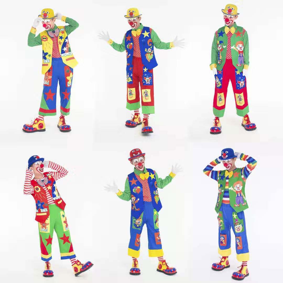 Clown clothes Christmas festive adult men and women masquerade magic show set activities COS clothing