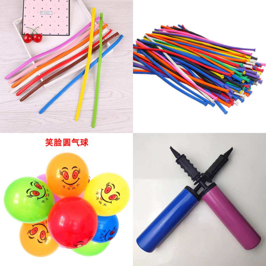 Halloween clown performance props magic balloon DIY long strip balloon shaped 100 color long balloon