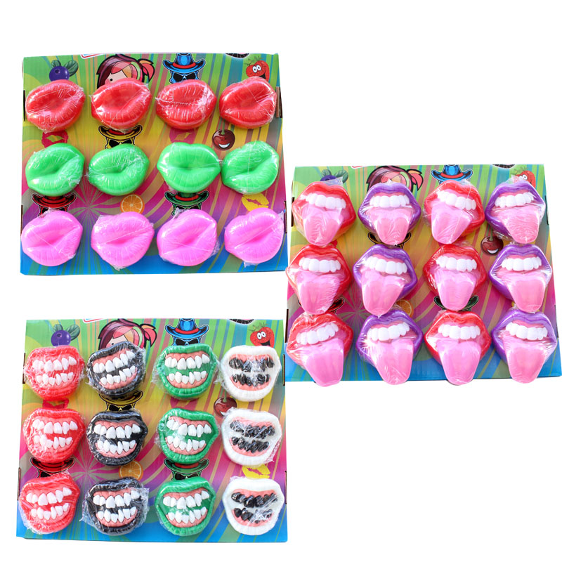 Halloween cool mouth candy tooth candy big tongue pacifier candy whole person do not cry candy toy spoof children's candy snacks