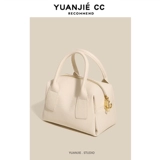 Кожаная подушка, небольшая дизайнерская сумка через плечо, воловья кожа, из натуральной кожи