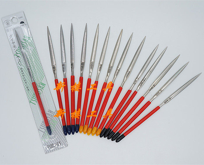 Pot three diamond precision file D350 semicircle 3*140*50