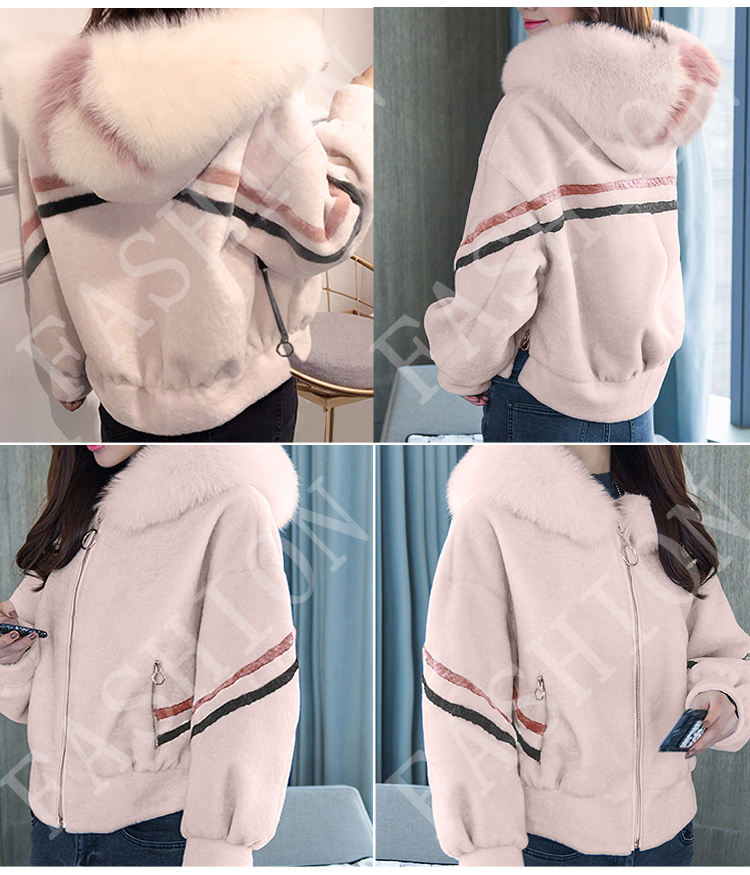 Chống mùa fox lông cỏ áo khoác nữ 2018 mới mùa đông cừu cắt lông lông một giải phóng mặt bằng thời trang ngắn áo cổ lông