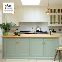 Jimei Sixiang Nordic solid wood whole cabinet custom-made open fresh home kitchen cabinet decoration whole house customization