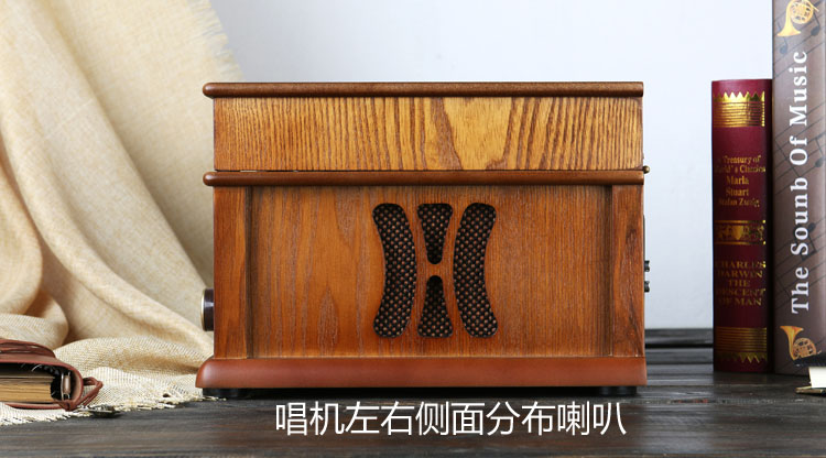 đầu đĩa than audio technica	 Hengxin mới cổ điển nhỏ bằng gỗ vinyl máy ghi âm retro máy ghi âm máy CD - Máy hát dau dia than