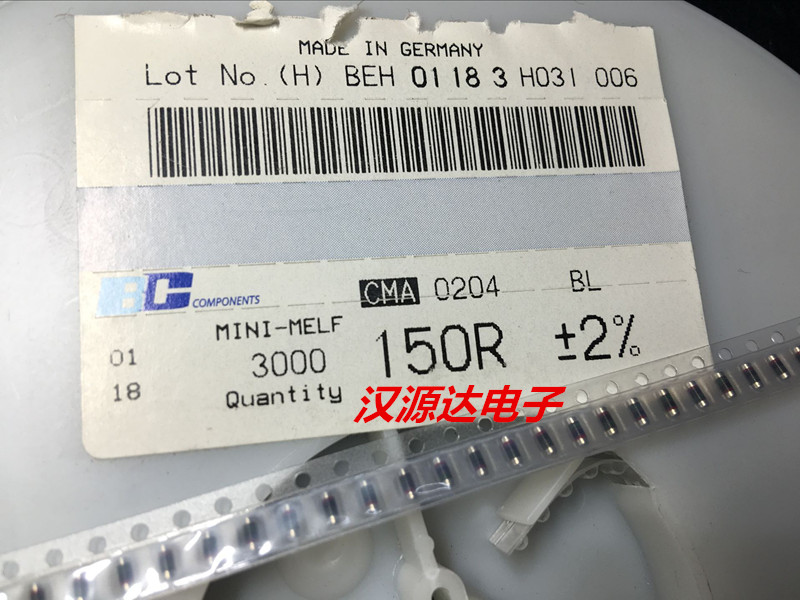 CMA0204-G151T CMA0204-G151T 0204 2% 150R 2% 4W 0 4W pulse load carbon film MINI-MELF resistance