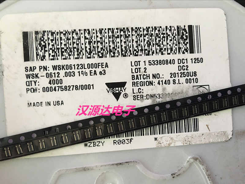 WSK06123L000FEA 0612-0 003R 1% 1W VISHAY SMD 4-terminal current detection resistor