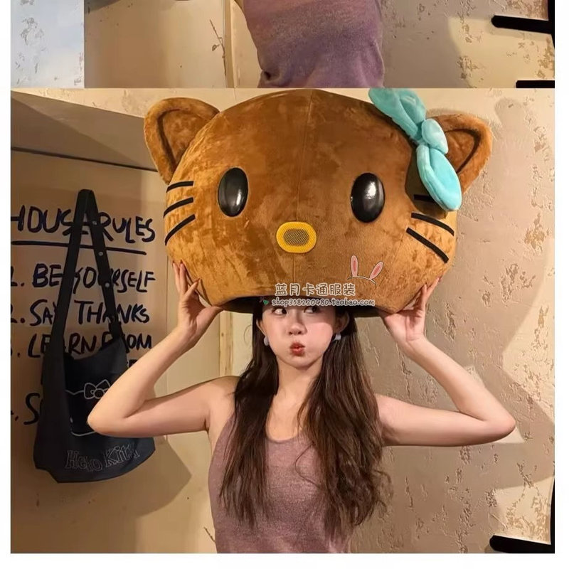 Hello Kitty Headgear Doll Costume Kt Cat Daniel Kitty Headgear Proposal Photo Shoot Headwear Dress-Up Props