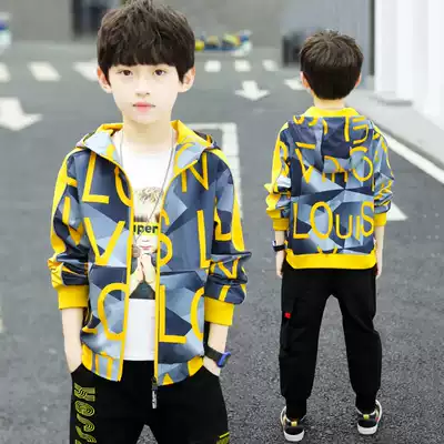 Boys' coat spring and autumn 2021 new children's autumn men's autumn boys autumn thin fashion brand