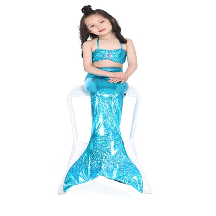 Quần áo bơi cho bé gái Nàng tiên cá Công chúa Nàng tiên cá Đầm bơi Cô gái đi biển Chia bikini - Bộ đồ bơi của Kid bộ bơi cho bé