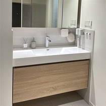 Ganyuan Bathroom Day Microlite Integrated Basin primary and secondary pumping microlite brief Nordic Baths cabinet washbasin high-end
