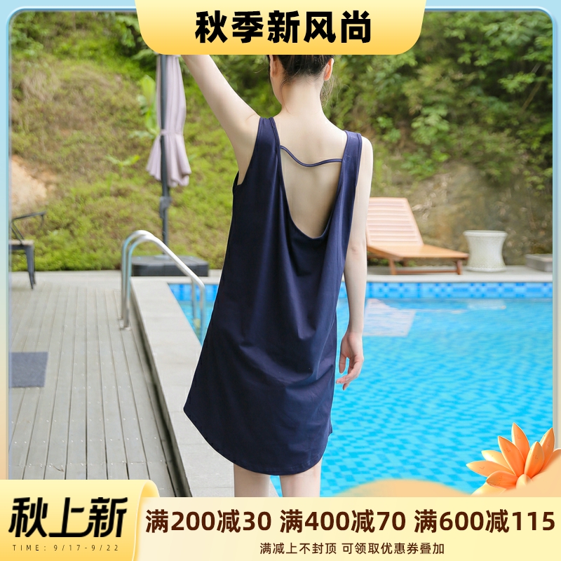 Nightdress ladies summer sexy backless modal cotton pajamas suspenders net red popular 2022 new home wear