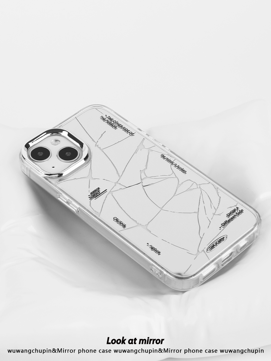 ミラークラックミラーiPhoneケース - スマホケース・カバー - その他の素材