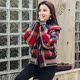 European station small short plaid woolen thickened women's 2020 autumn and winter new Korean version slim woolen coat