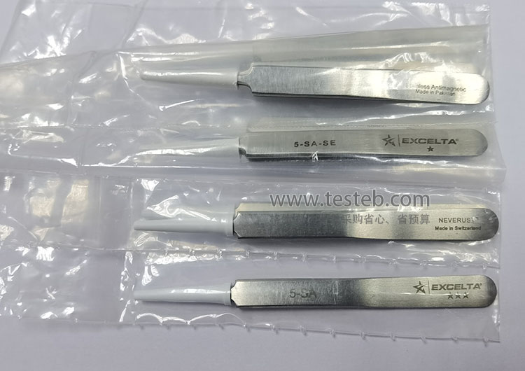 American Excelta 5-SA-SE pointed tweezers economy type stainless steel 0 1mm extremely thin tip length 110mm