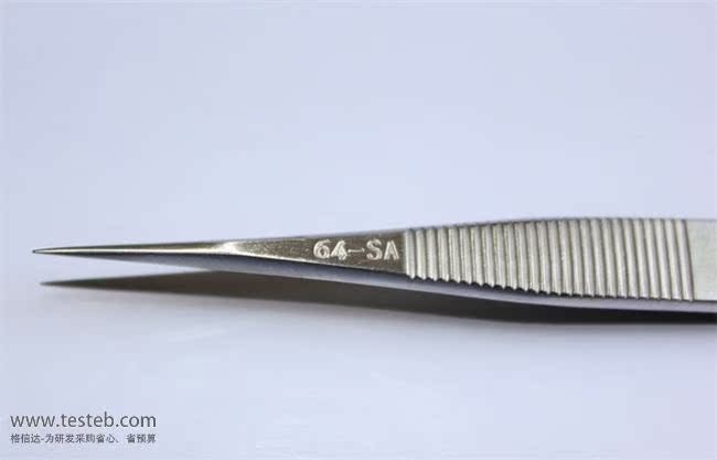 Swiss Erem 64SA pointed tweezers toothed finger grip solid grip parts fine wire winding forming