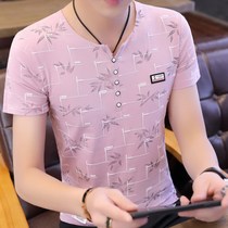 Men's short-sleeved t-shirts Summer trend clothes Korean-piece round collar  ⁇ Half-sleeved  ⁇  Men's shirt tide shirt top