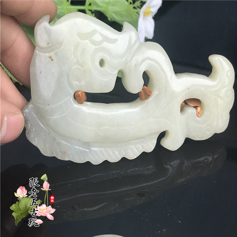 Chiến Quốc Kỳ ngọc cổ ngọc bích ngọc bích cũ mặt dây chuyền cổ ngọc bích cổ ngọc bích cao cổ ngọc bạo chúa vòng cẩm thạch xanh