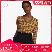 FRED PERRY Amy co-name Womens sweater 2021 Autumn New British love long sleeve K2004