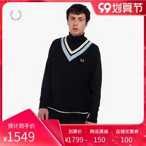 FRED PERRY mens vest 2021 Autumn New British College casual wheat ear wool knitting K2538
