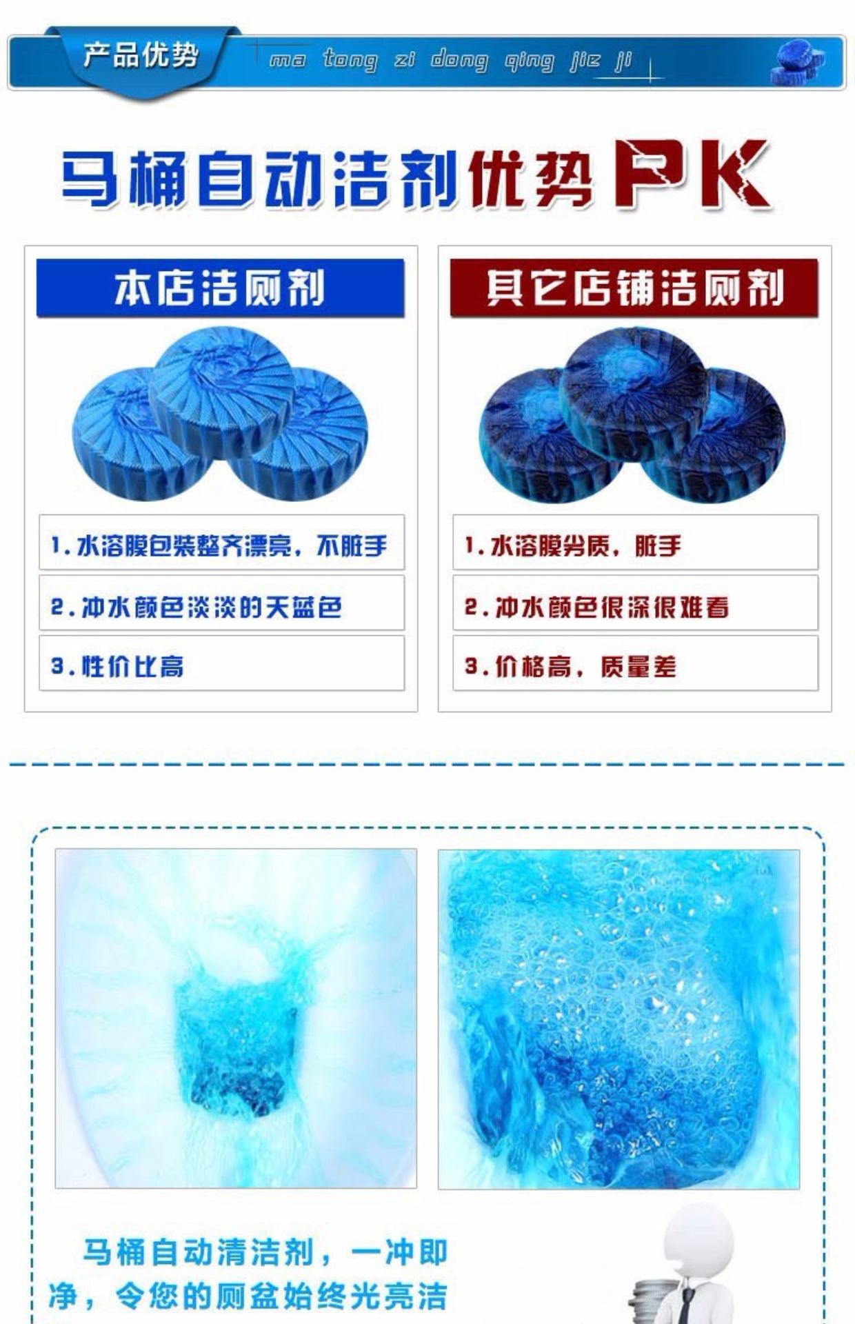 Nhà vệ sinh khử mùi nhà vệ sinh Ling màu xanh bong bóng nhà vệ sinh quy mô nước tiểu khử cặn nước hoa nhà vệ sinh kho báu - Trang chủ viên tẩy máy giặt