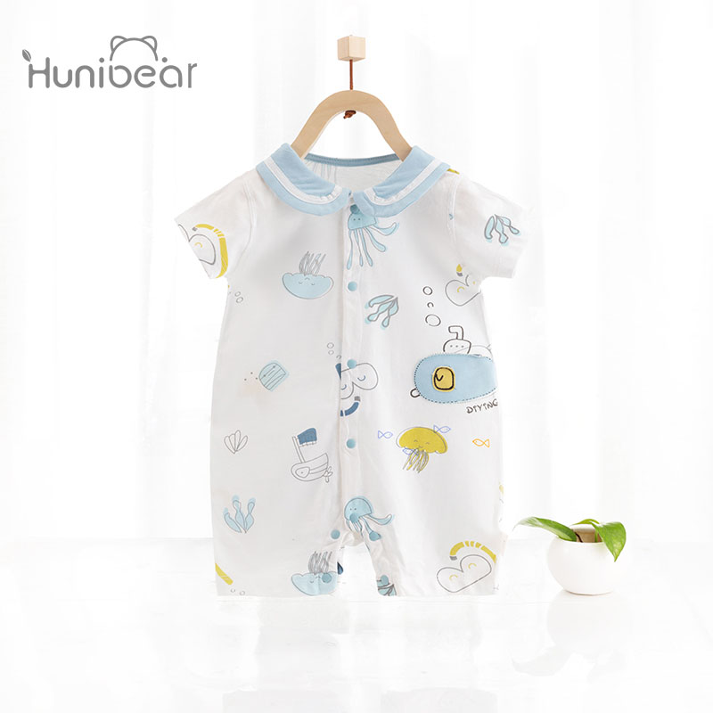 Baby Summer Clothes Baby Thin half sleeves Men's dress Sleeping Clothing Pure Cotton Female Short Sleeve Newborn Khasia Dress