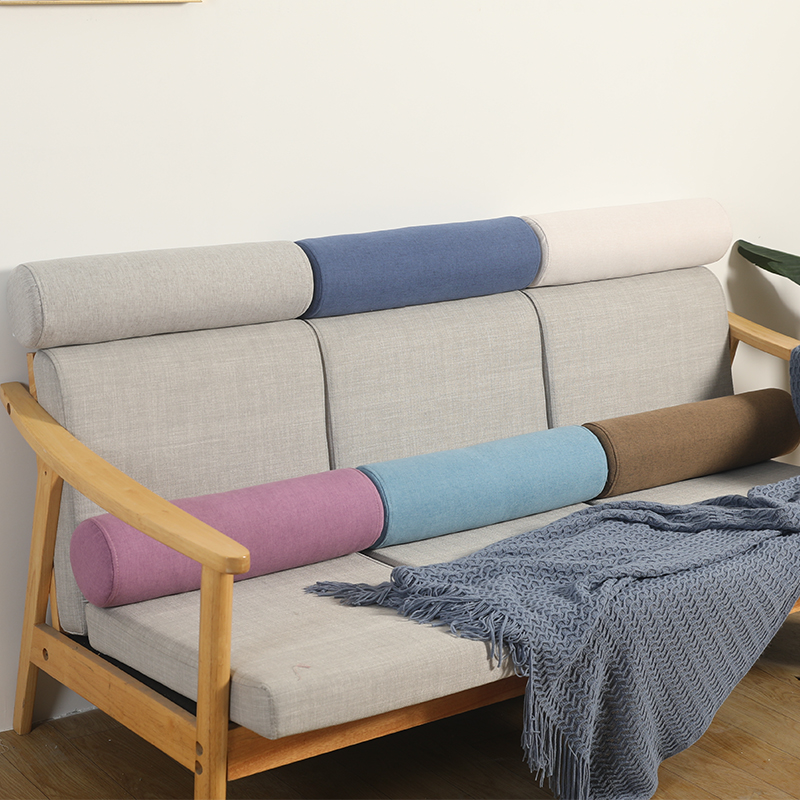 Sofa Waist Pillow Cylindrical Strip Hug Pillow Protection Neck Cushion Waist Office Custom Waist Back Cushion Sponge Leaning Pillow Bed Head Pillows