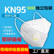 Independent packaging kn95 mask n95 with respiratory valve protective supplies dust-proof industrial dust polished foggy pm2 5