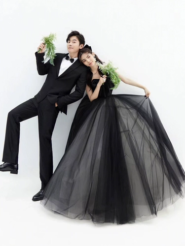 Ретро реквизит для фотографии, черный топ без лямок для влюбленных, свадебное платье, французский ретро стиль