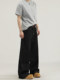 A Carton Retro Straight-Leg Original Color Denim Black Topstitch Jeans Unisex Loose Casual Long Pants Trendy