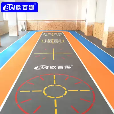 Obina gym private teaching floor stickers wear-resistant PVC sports floor Fitness studio 360 training custom floor stickers