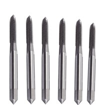 Fine Tooth Straight Groove Wire Tapping M111213M14M15M16M17M18X0 5 * 0 75 * 1 5 * 1 25 Machine with a screw tap