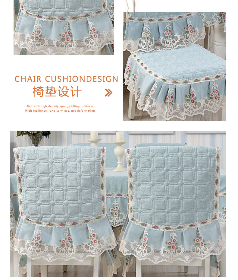 Vải bàn đơn giản vải bàn cà phê vải hình chữ nhật hộ gia đình bàn mat khăn vải ghế ghế đệm đặt bìa bao gồm ghế mua khăn trải bàn