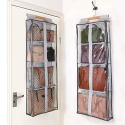 Behind-The-Door Hanging Bag Artifact Sealed Dust-Proof Bag Storage Hanging Bag Wardrobe Placement Leather Bag Organizer Wall-Mounted Storage Bag