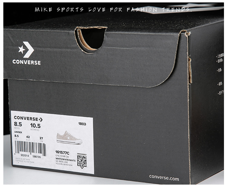 CONVERSE ONE STAR Giày cổ điển cắt lông thấp 161577C 161548C giày the thao nữ giá rẻ