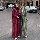 Классический костюм, комплект, небольшая куртка для отдыха, в корейском стиле, в западном стиле